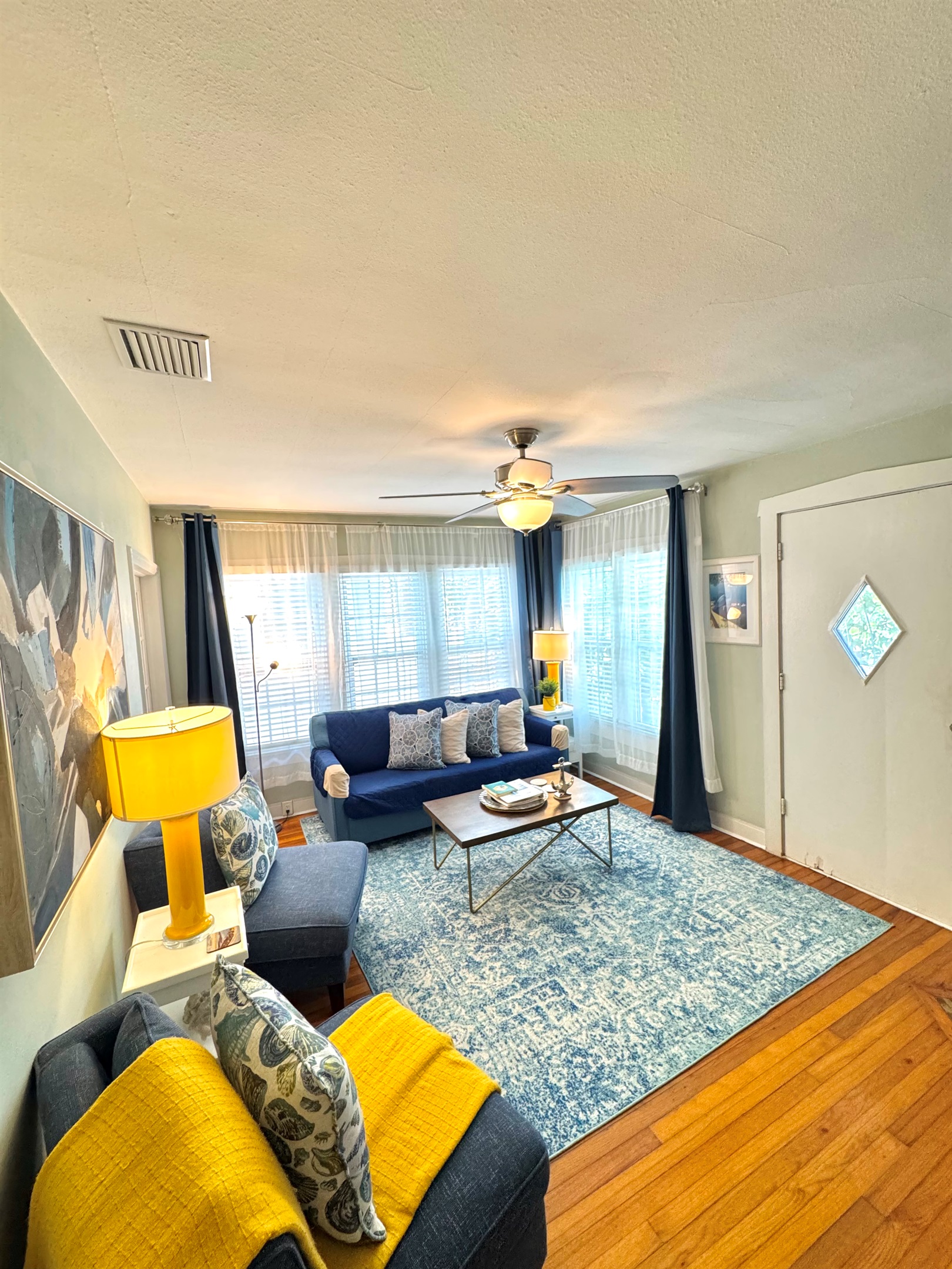 Pull out queen couch and smart tv 