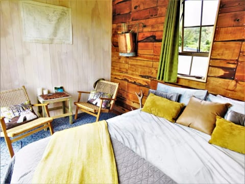 Small sitting area within the hut.