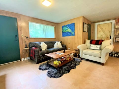 Cozy cabin living room