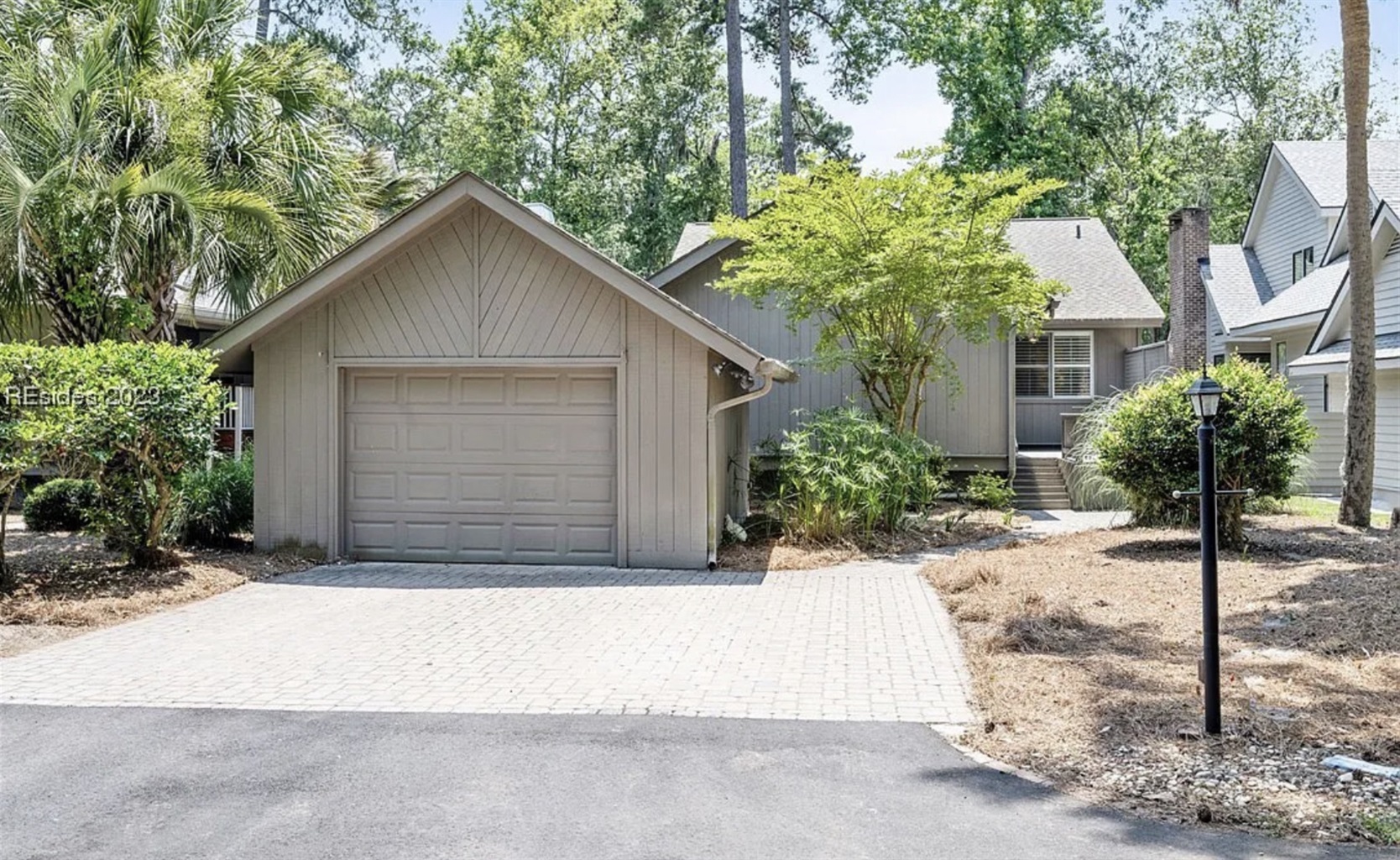 Front of house. Driveway fits 6 cars