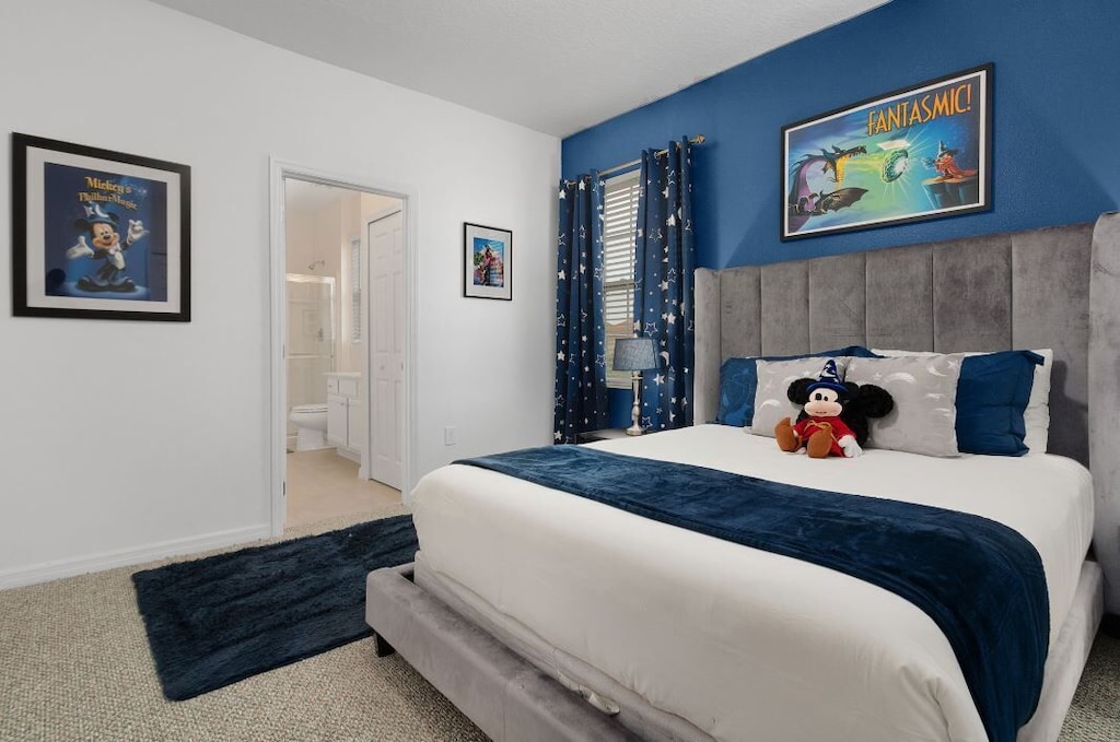 BR #10  "Mickey Fantasmic" Themed w/ Queen Bed  - Ensuite BA  - Level Two - SALE! 15BR Themed Disney Pool - Davenport