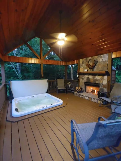 Hot Tub at dusk