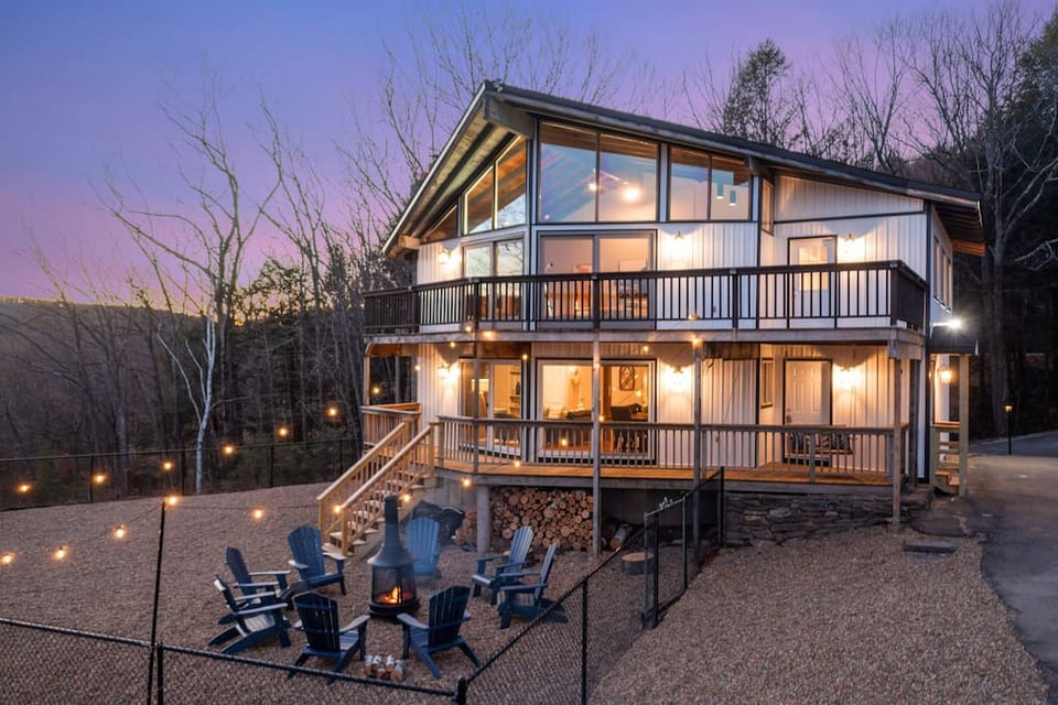Back Yard with plenty of outdoor space on the decks and yard.