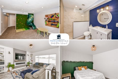 Rexburg 5 Bedroom Home With Rock Climbing Wall & Movie Theater