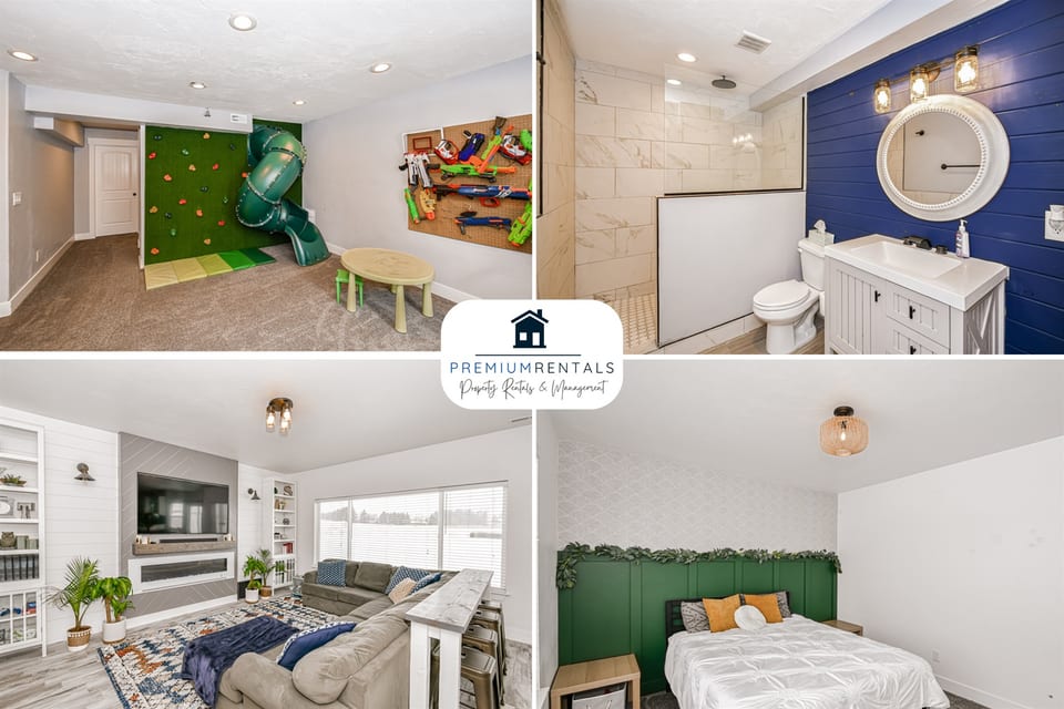 Rexburg 5 Bedroom Home With Rock Climbing Wall & Movie Theater - Rexburg