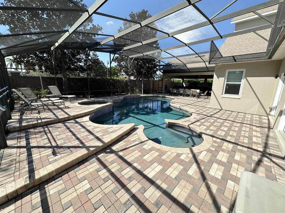 Stunning Outdoor Living with Pool and Hot Tub