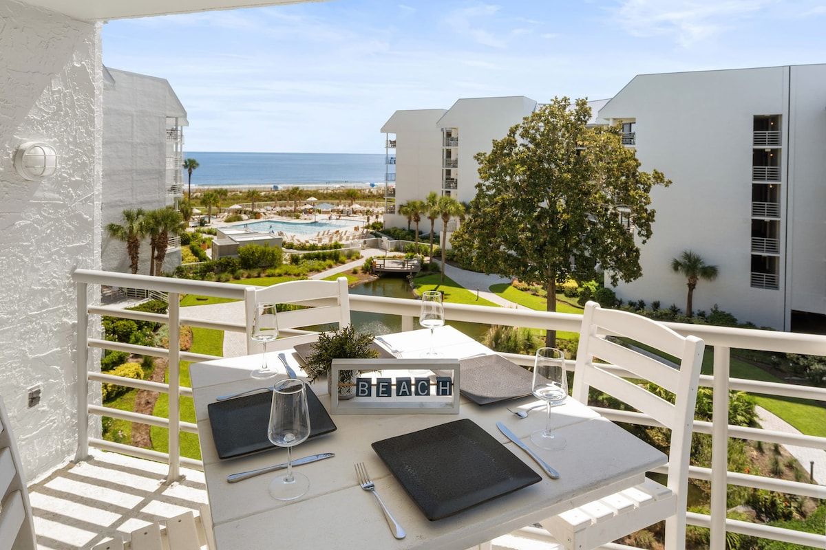 Ocean Views at Villamare 1405, Right on the Beach! image 4