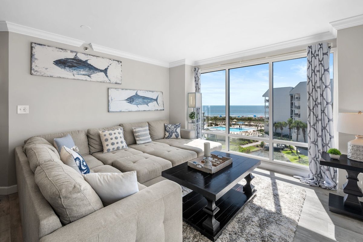 Ocean Views at Villamare 1405, Right on the Beach! image 14