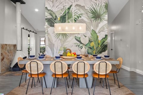 Step into the spacious dining room that exudes the elegance of a magazine cover.