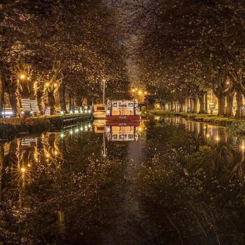 Barges on the canal