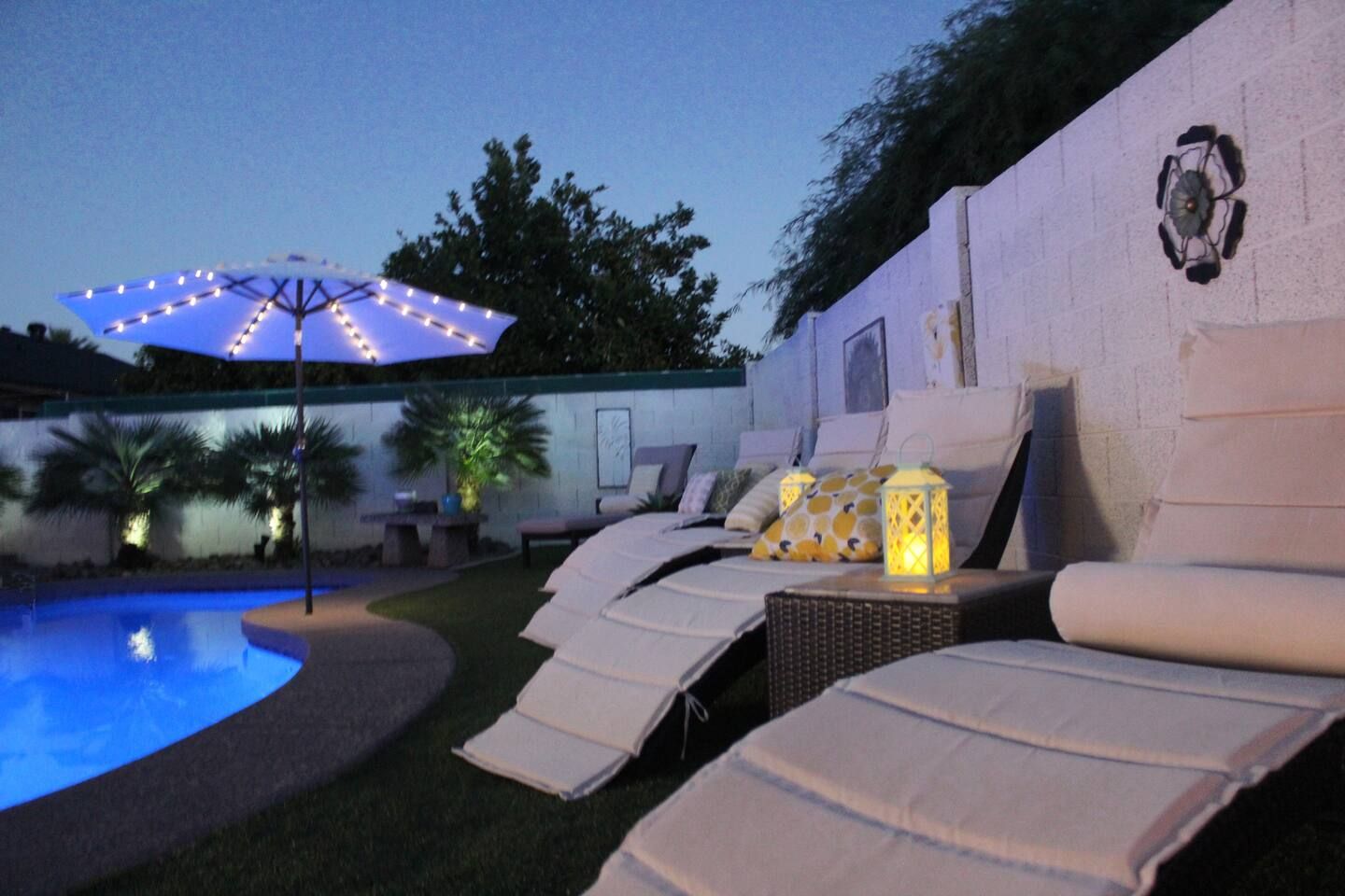 Pool Lounge seating. Stadium Oasis Glendale, Arizona