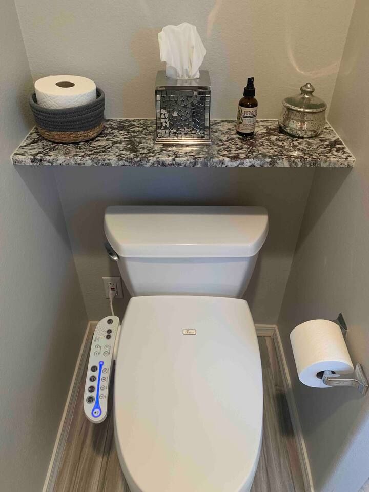 Master Bath Bidet Japanese Toilet and heated toilet seat. Stadium Oasis Glendale, Az