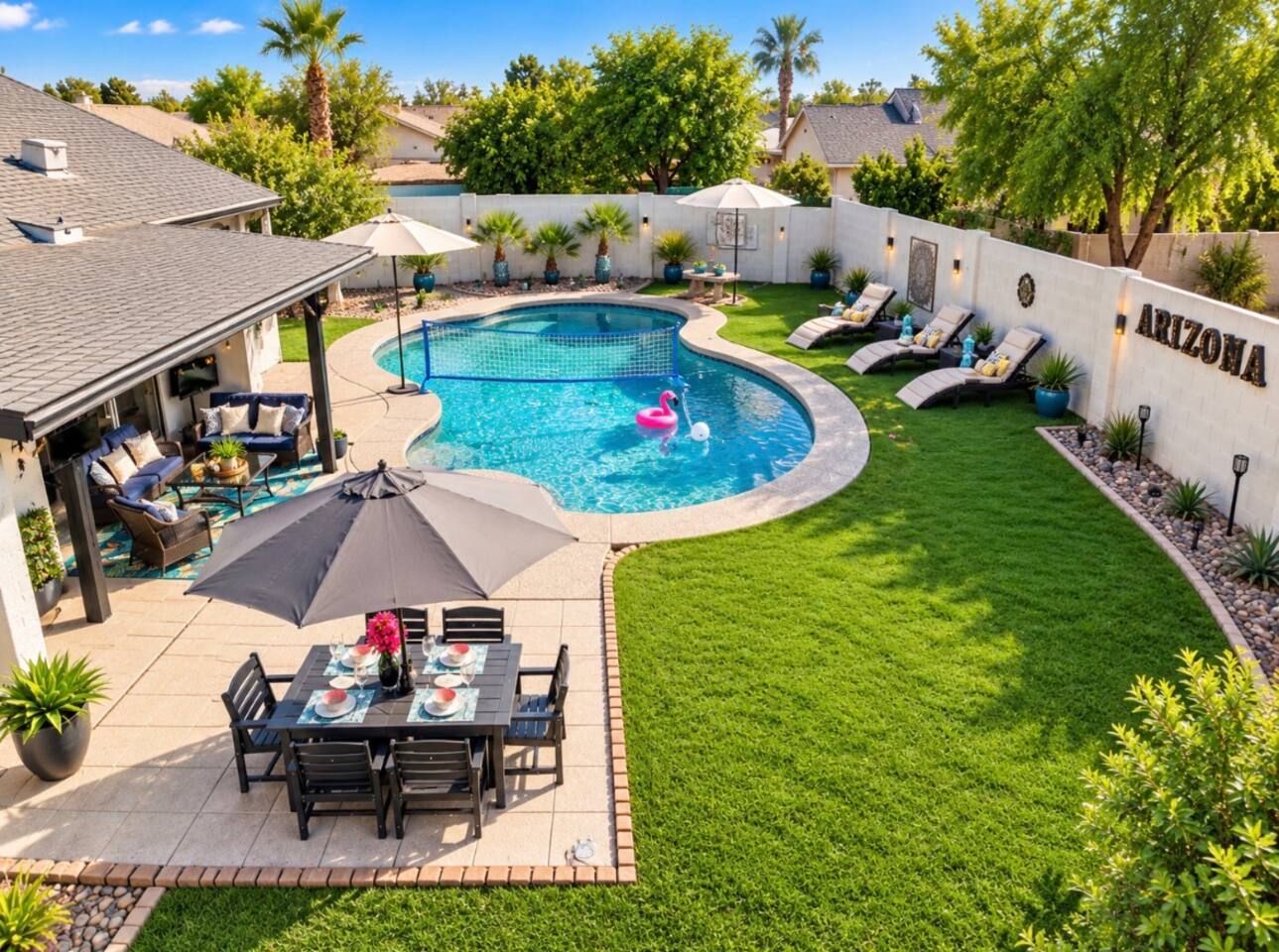 Private backyard. Stadium Oasis, Glendale, AZ
