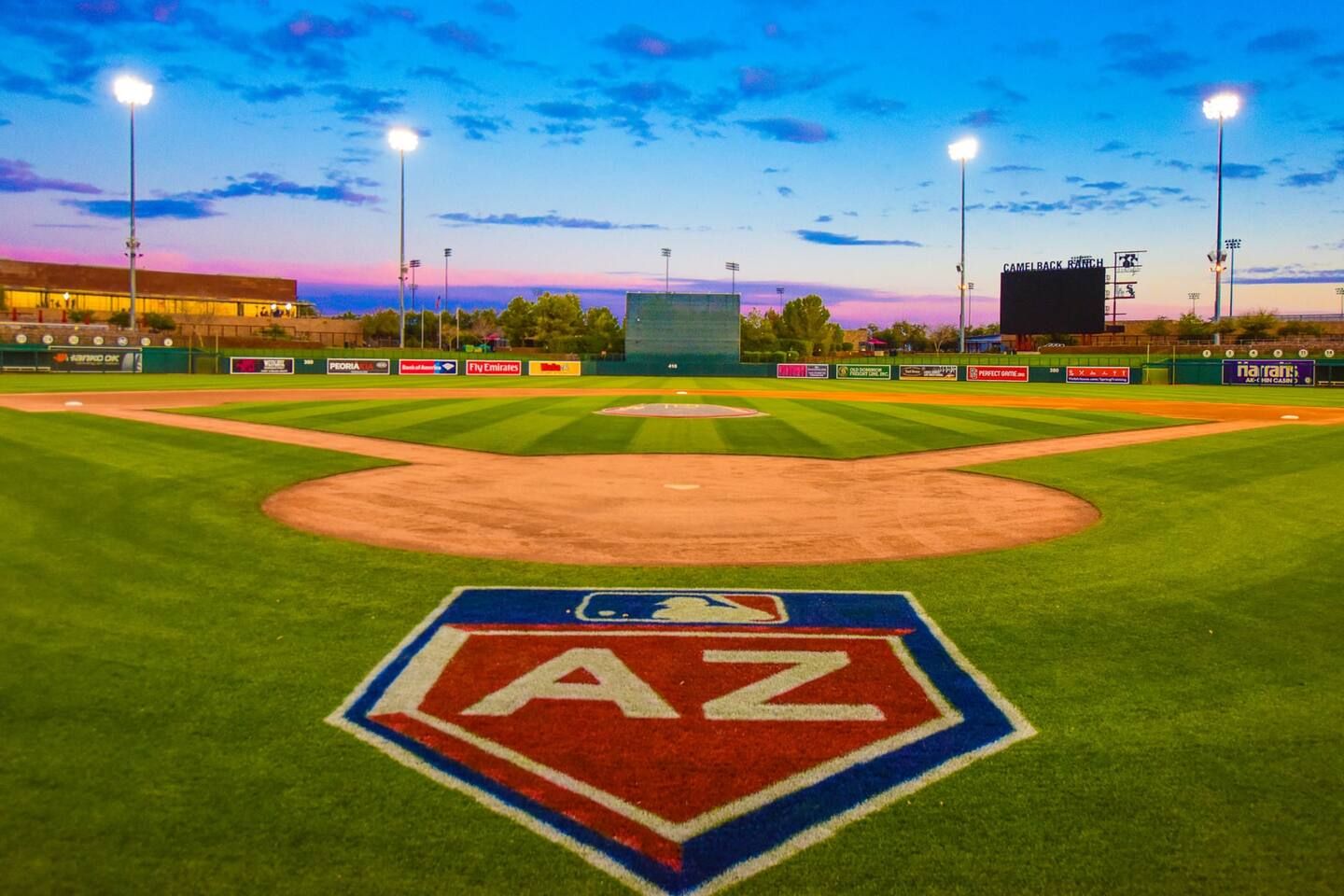 Camelback Ranch Stadium close by. Spring Training for the Chicago White Sox and Los Angeles Dodgers. Stadium Oasis Glendale, Arizona