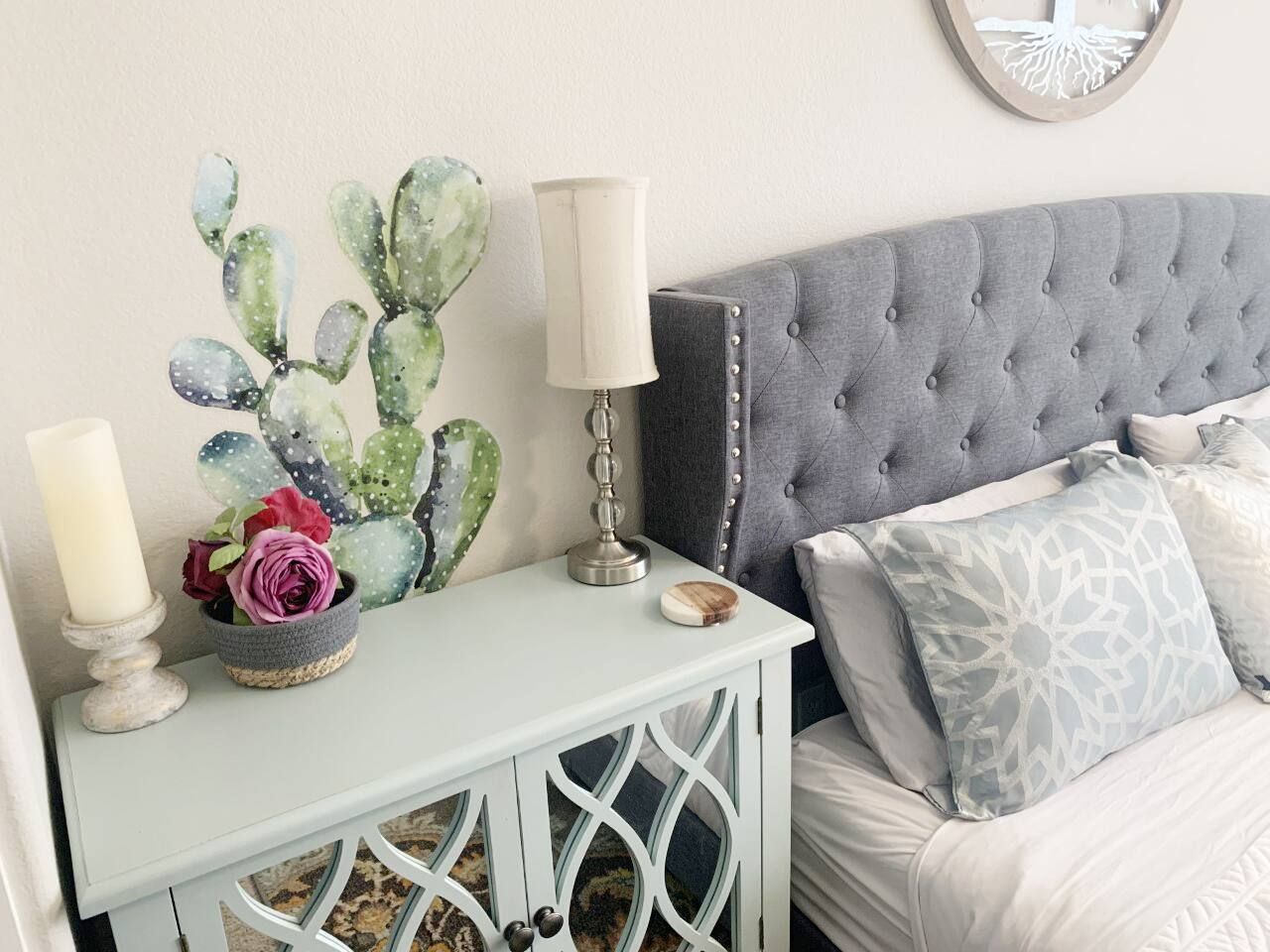 Lots of storage at over sized night stands. Stadium Oasis Glendale, Az