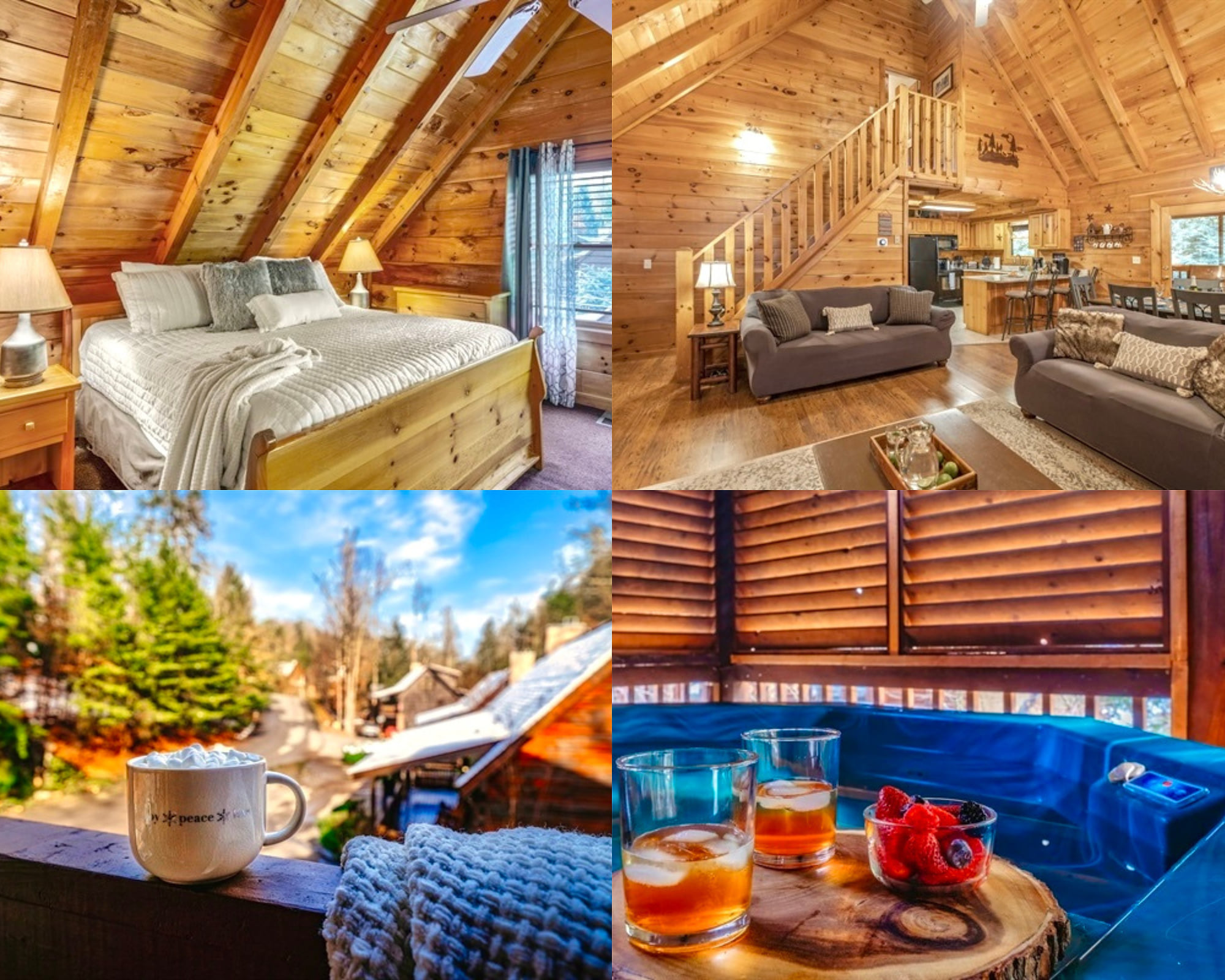 Enjoy these awesome amenities in the comfort of your own private cabin, where you’ll have the perfect blend of relaxation, convenience, and privacy, all designed to make your stay unforgettable.