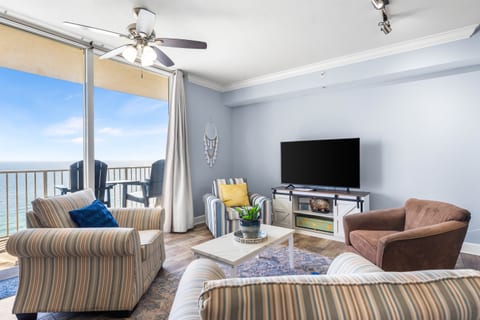 Living Room with 55 inch LED TV
