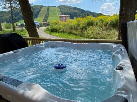 Perfect view of Wisp Resort from the oversized, new hot tub!