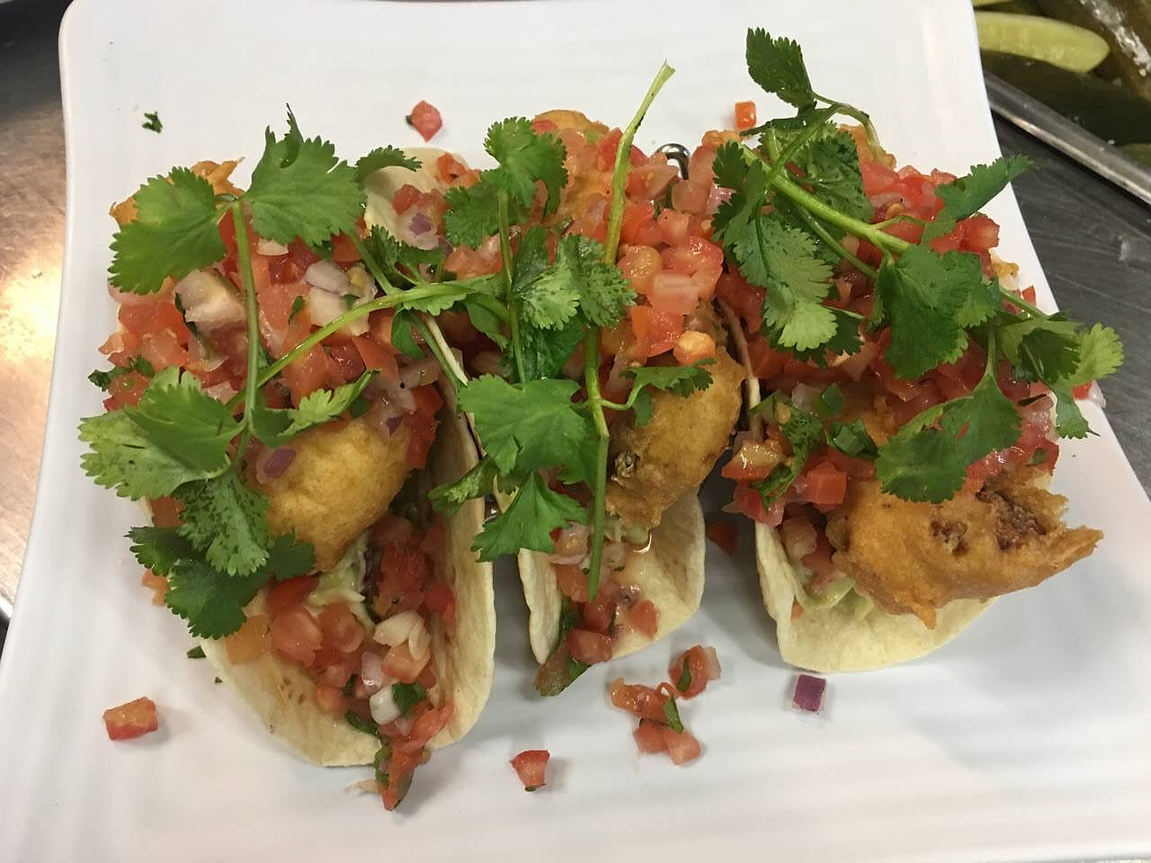 Swordfish Tacos | Stilts Bar & Grill 
