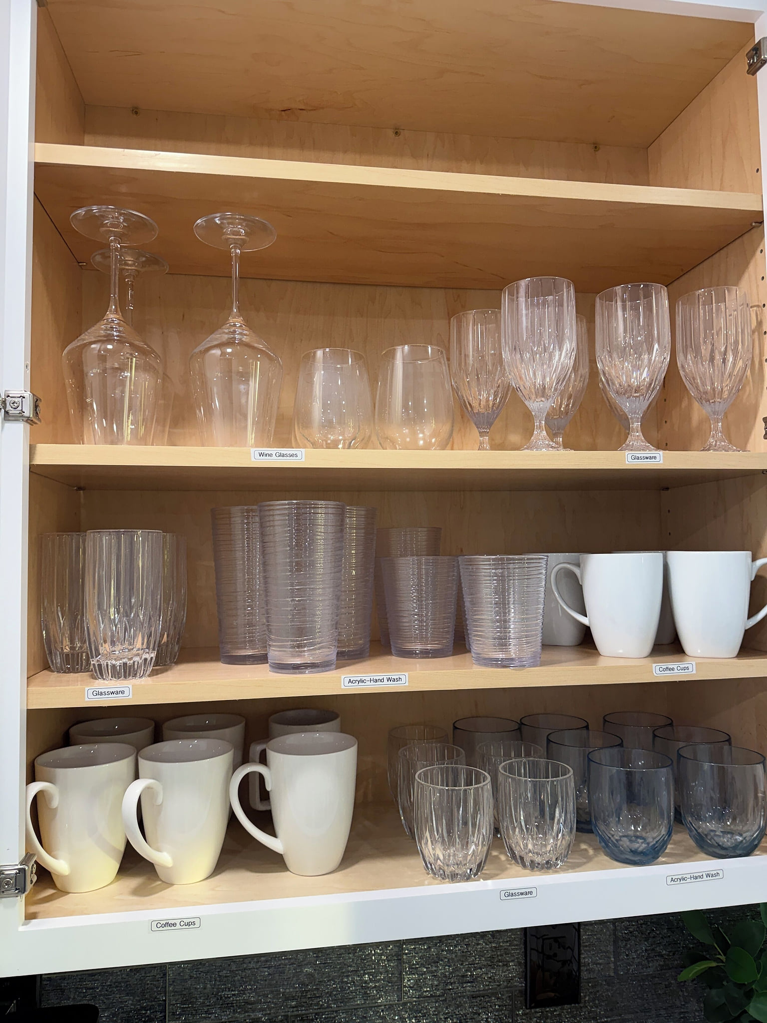 Cups and glasses for various occasions