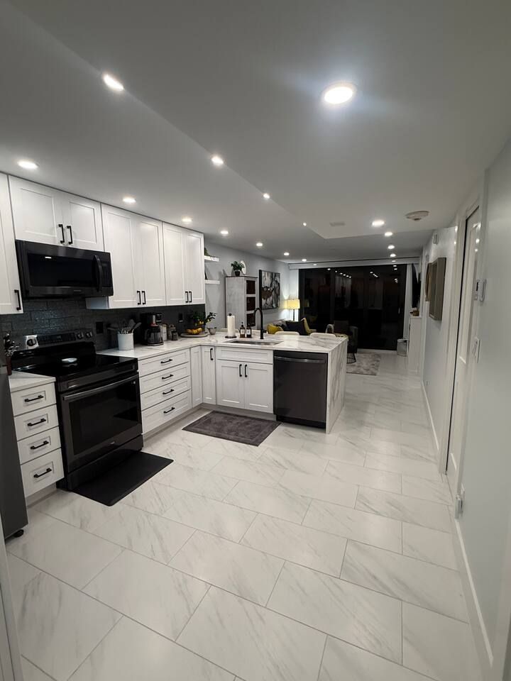 Views from virtually anywhere in the Condo!  Dining/Living Room/Kitchen