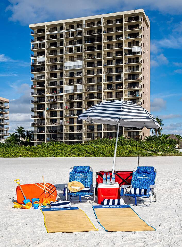 Steps away from silken white sand on beautiful Marco Island