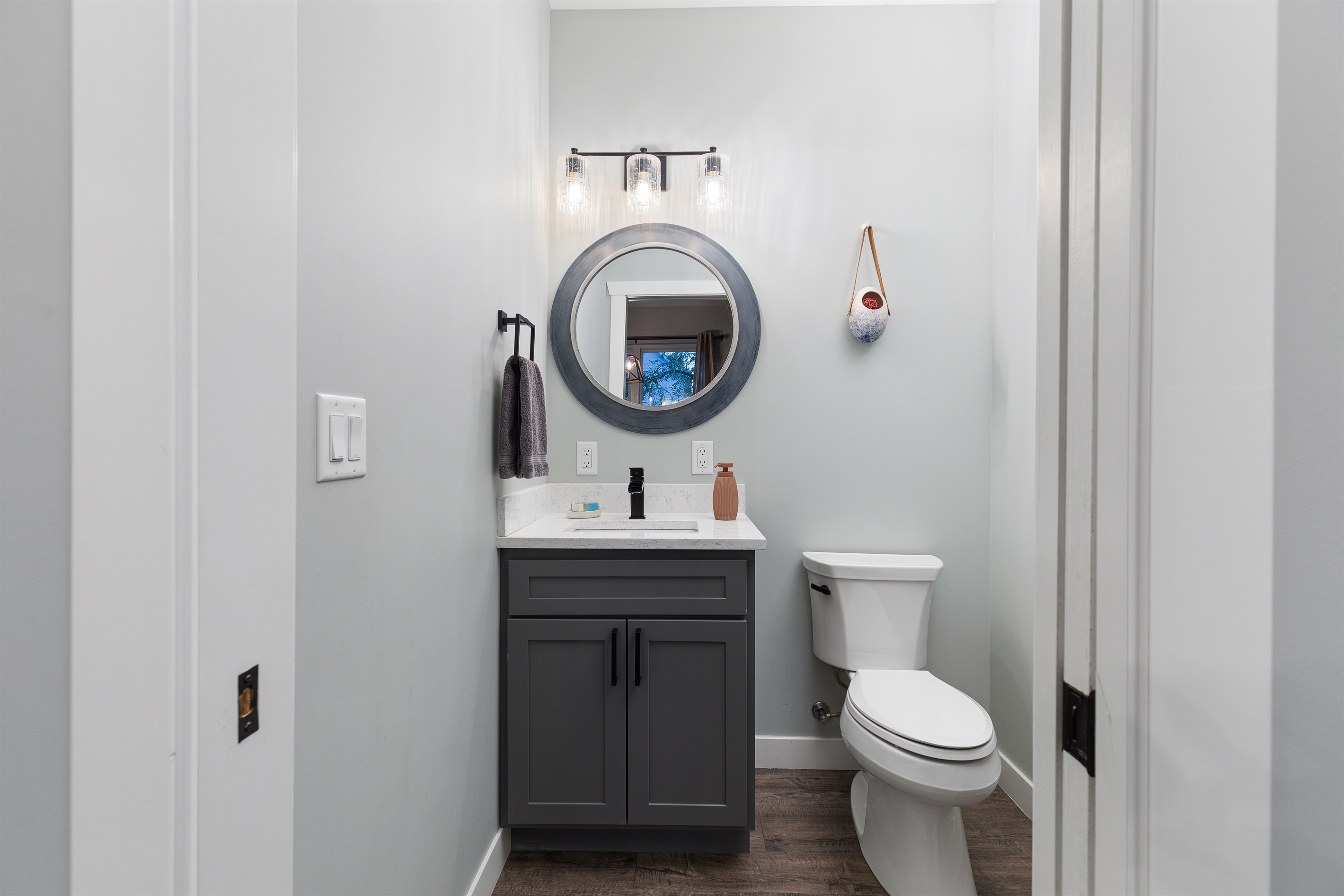 Half bath on the main floor