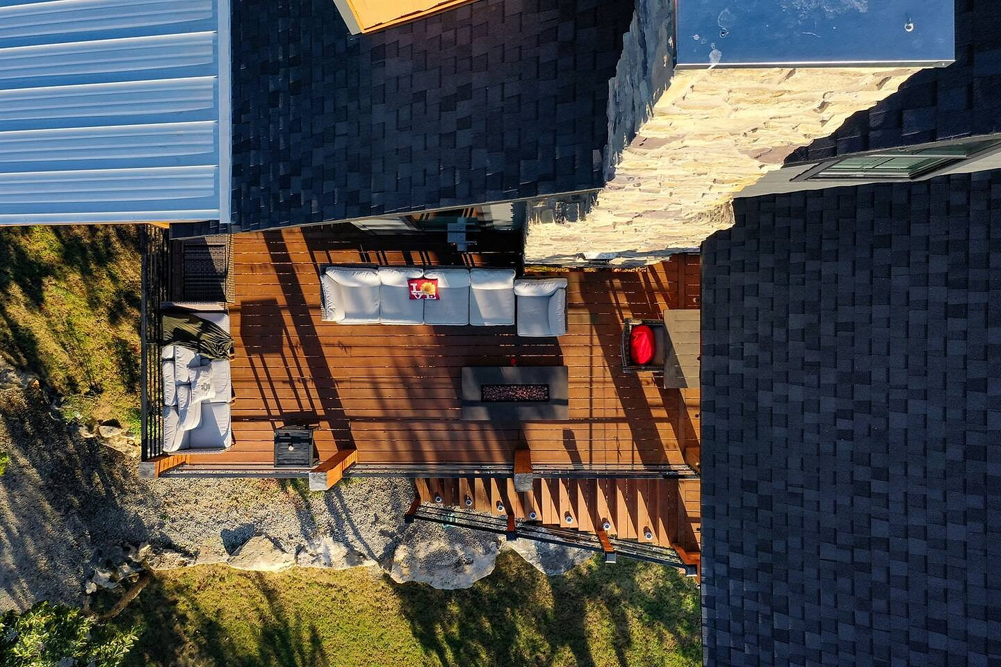Wraparound Deck with Gas Fire Pit
