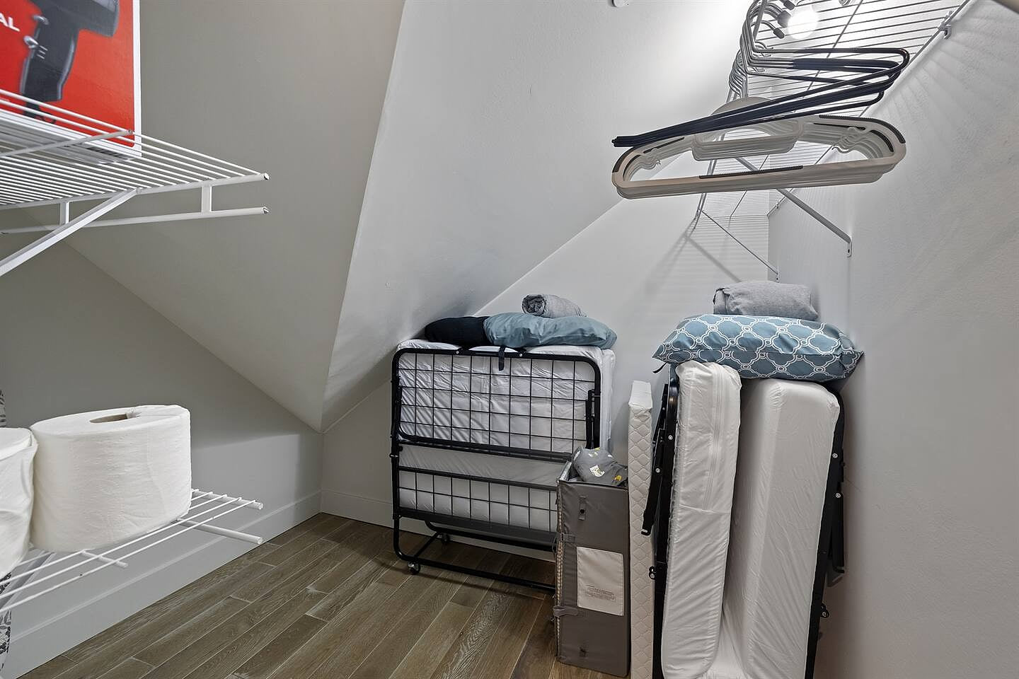 Bedroom 1 Closet  with Rollaway Beds