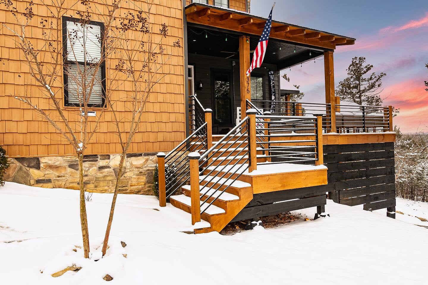 Majestic Retreat covered in snow!