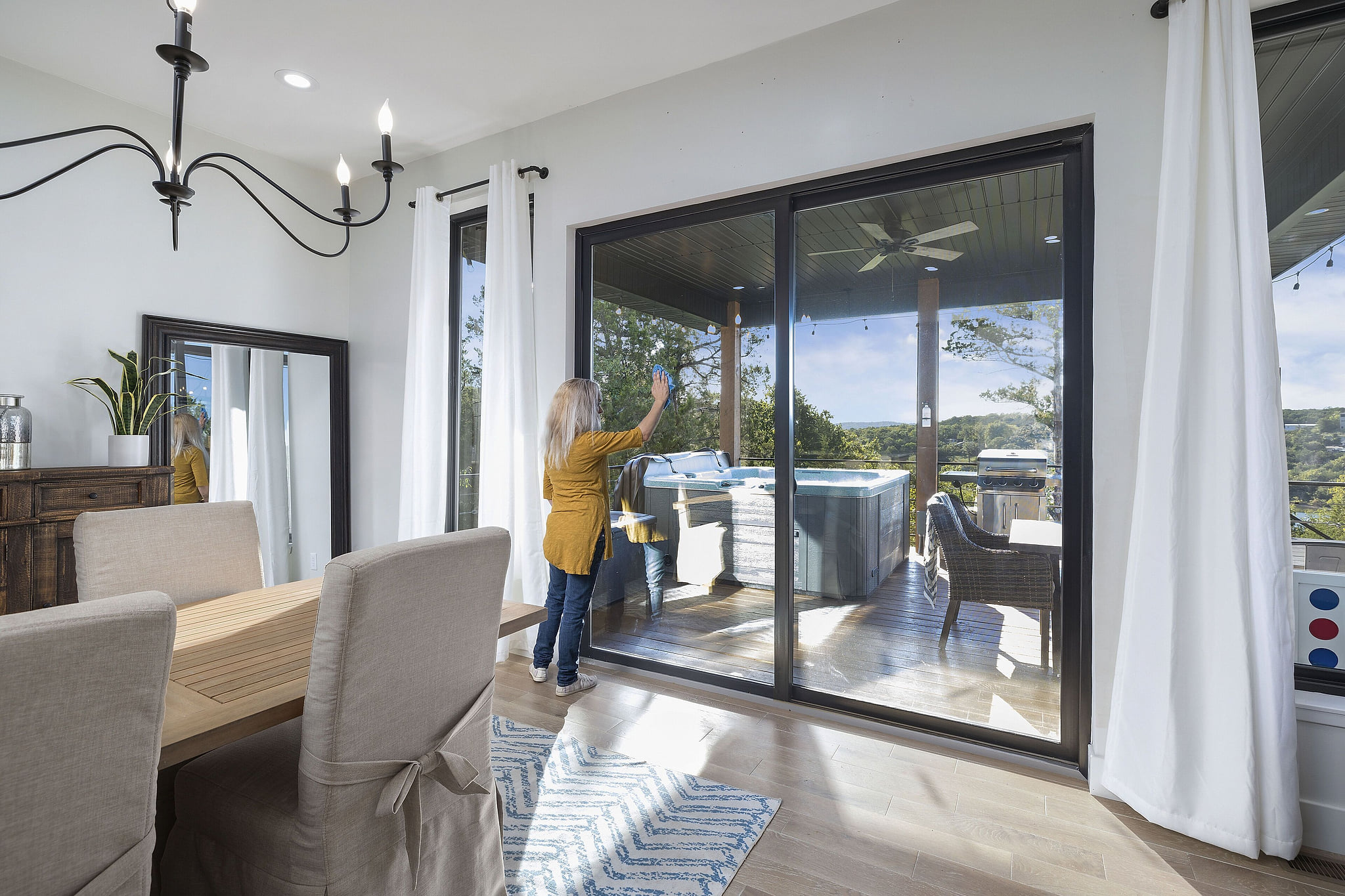 Cleaning to ensure home is ready for 5 star experience