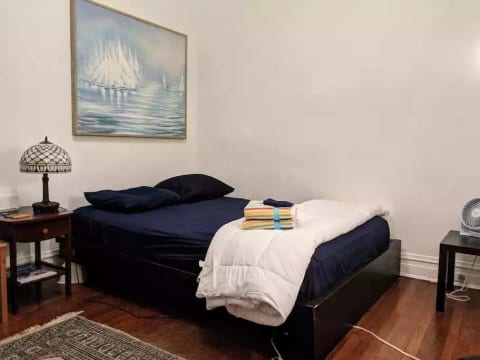 Second bedroom -- a headboard has been added (didn't get a picture of that yet).