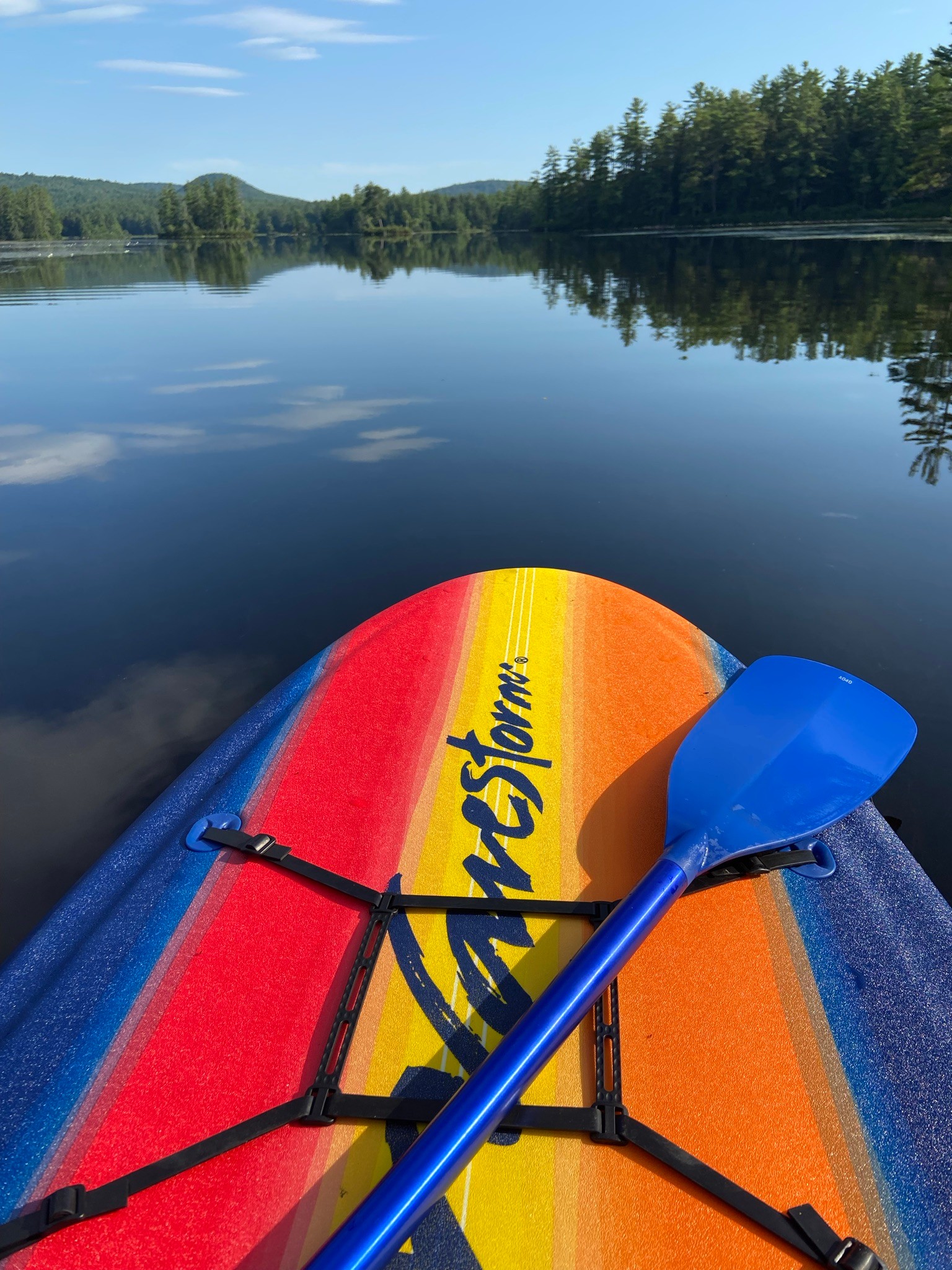 Paddling on Moose Pond 