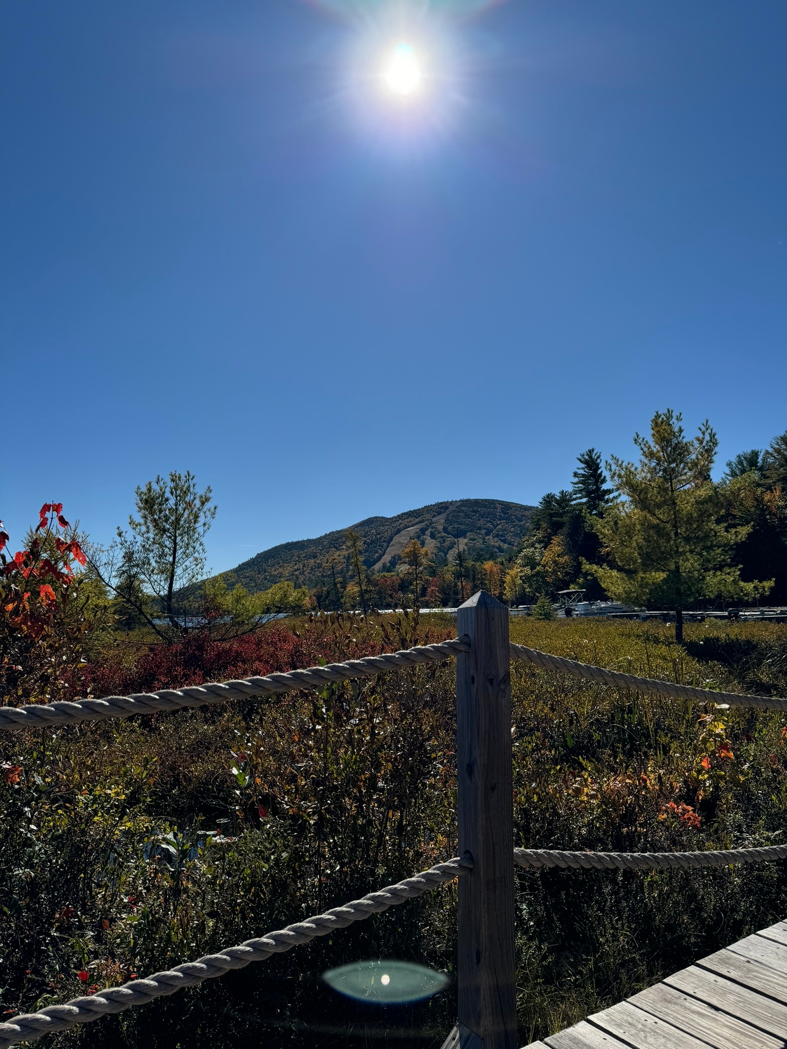 View of Pleasant Mt. from KHA docks.