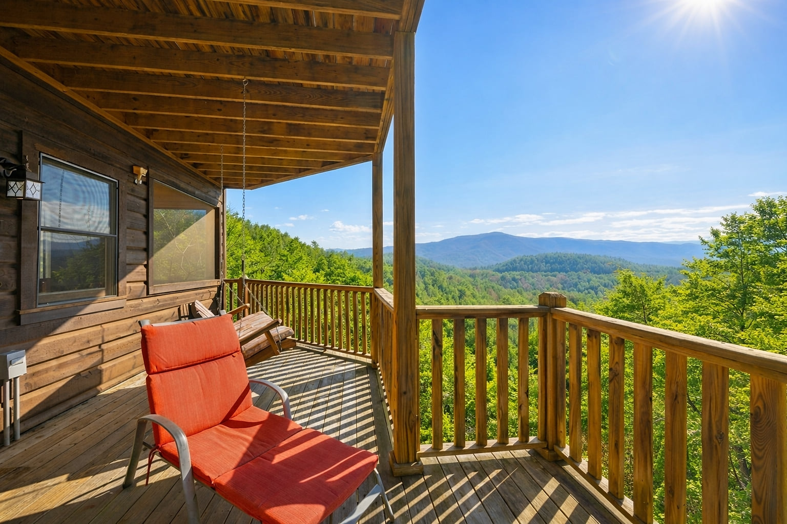 Morning coffee with a front-row seat to endless mountain views 🌄