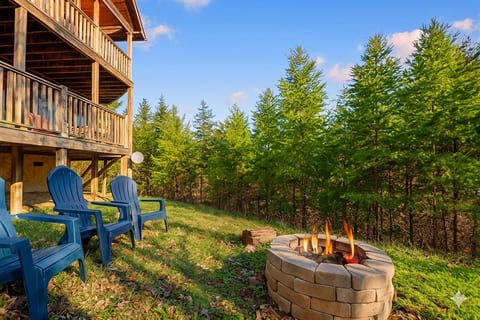 As twilight settles over the forest, gather around the crackling fire, roasting marshmallows and sharing stories under a blanket of stars.