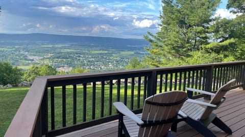 The view from the deck is incredible and ever changing