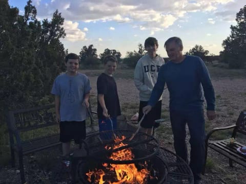 Feel the peaceful space. Roast some hot dogs and marshmellows. Enjoy the sunset and visit by the fire