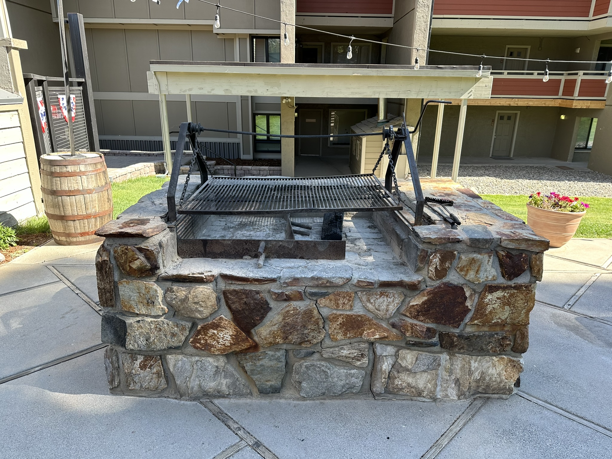 club house BBQ grill (grilling tools provided in the Chalet, bring  your own charcoal)