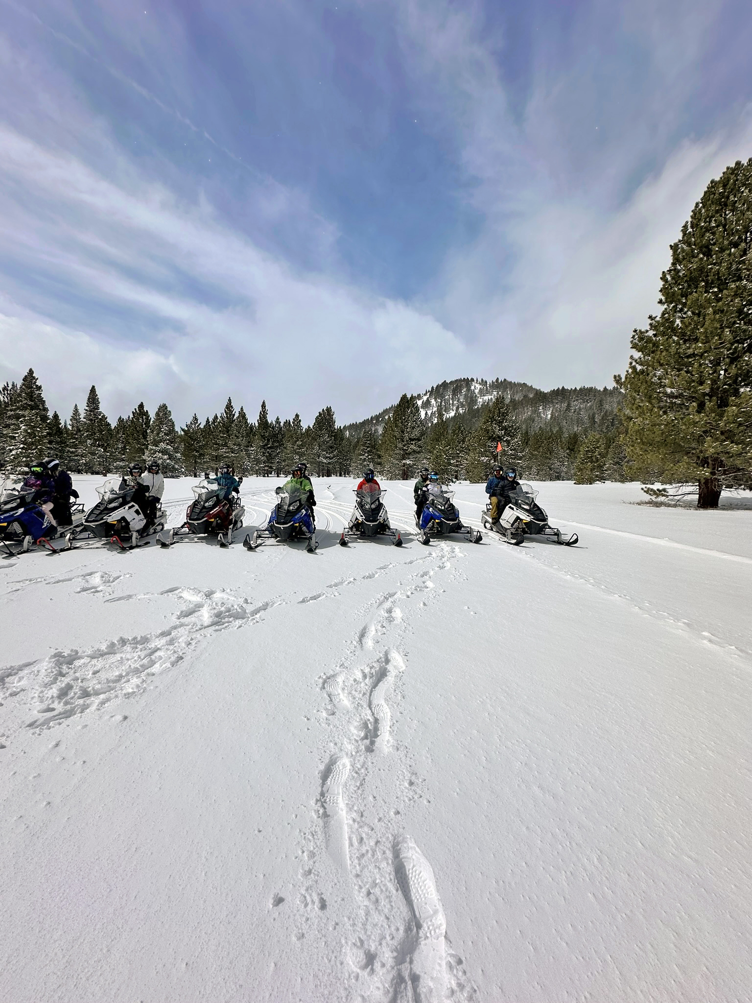 Snowmobiling in Mammoth Lakes