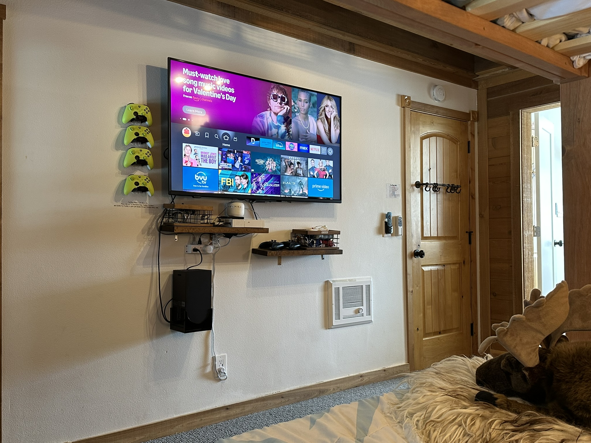 Wii (100s of games), xbox (unlimited game pass), FireTV (premium channels & games included) Bunk room 4
