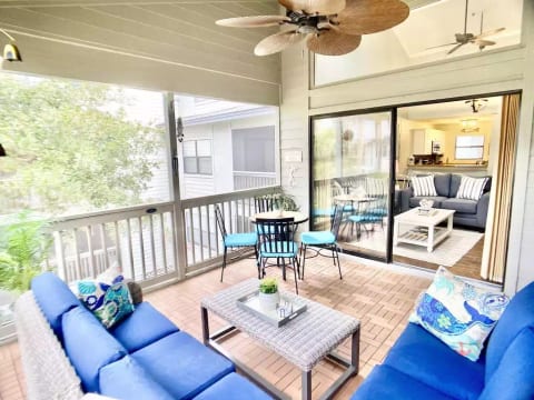 The porch is our absolute favorite spot to hang out and relax