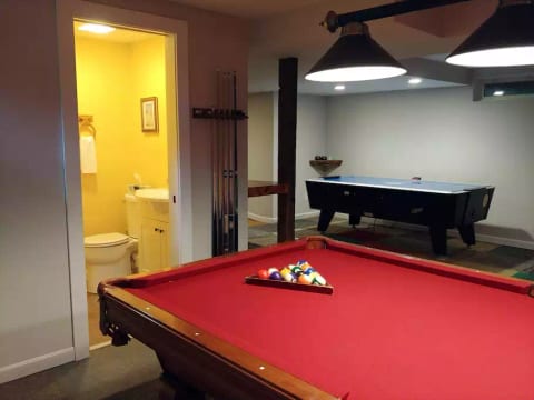 half bathroom in game room