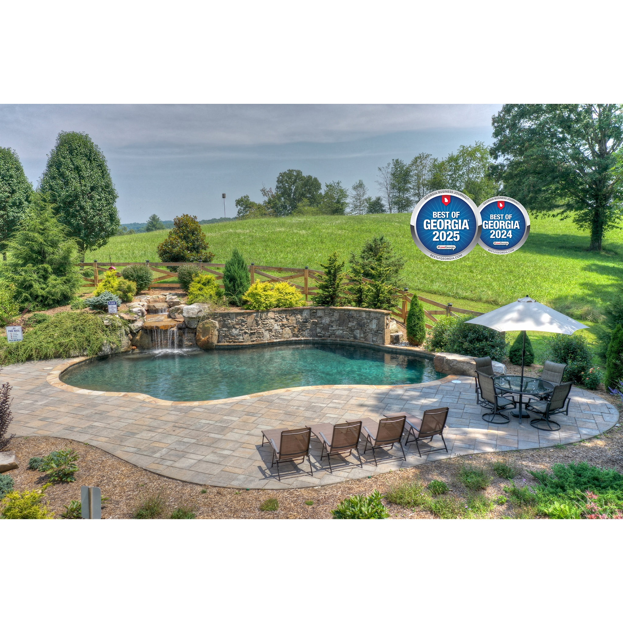 Southern Orchard House Waterfall Pool