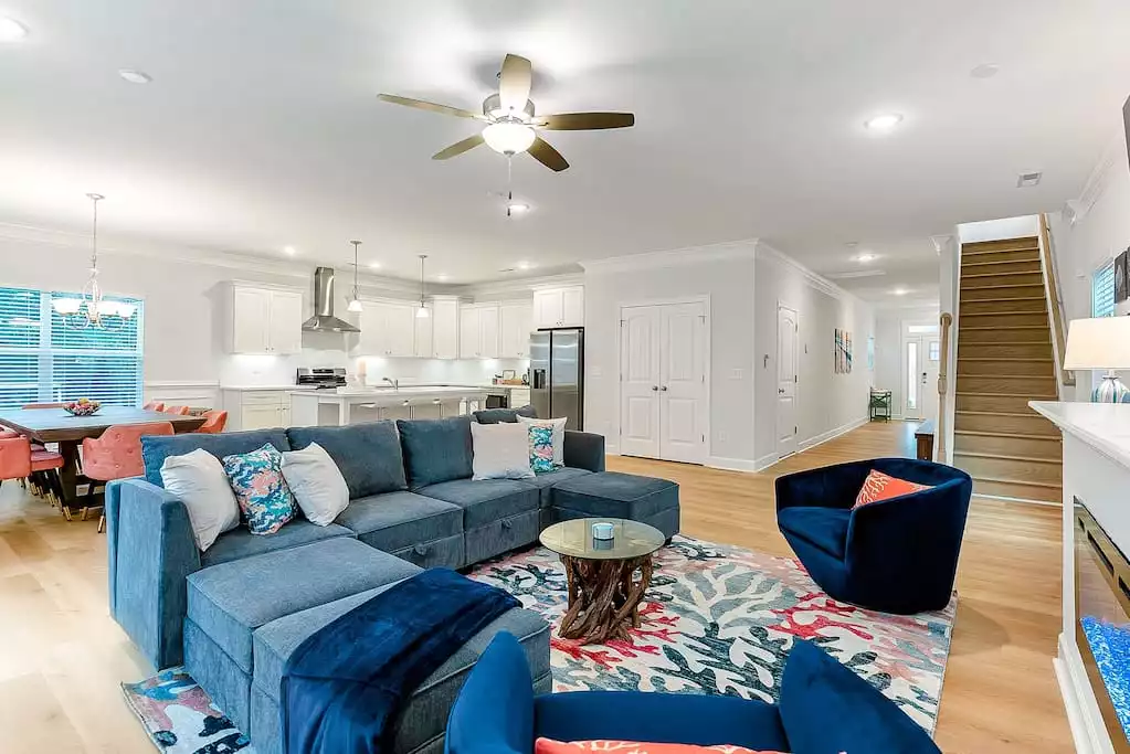 Comfortable sofa for watching tv or lounging with family Comfortable sofa for watching tv or lounging with family - Sheila by the Sea 2, Newly Built - Norfolk