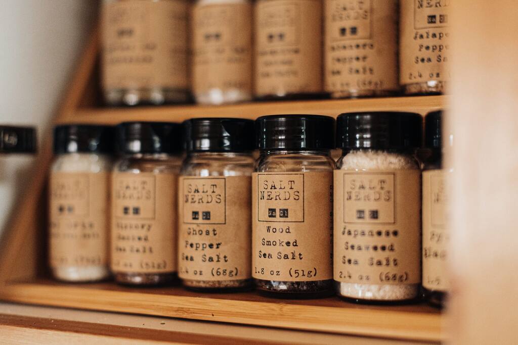 You’ll find our cabin stocked with a gourmet selection of salts and cooking spices from around the world! 