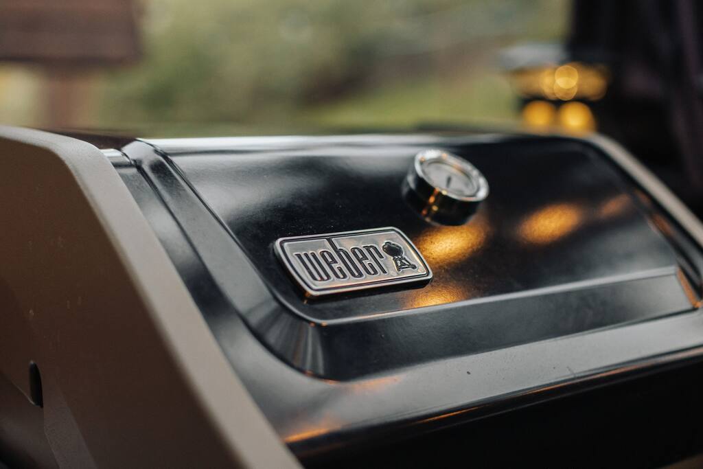 Enjoy preparing a meal on our outdoor propane BBQ grill.