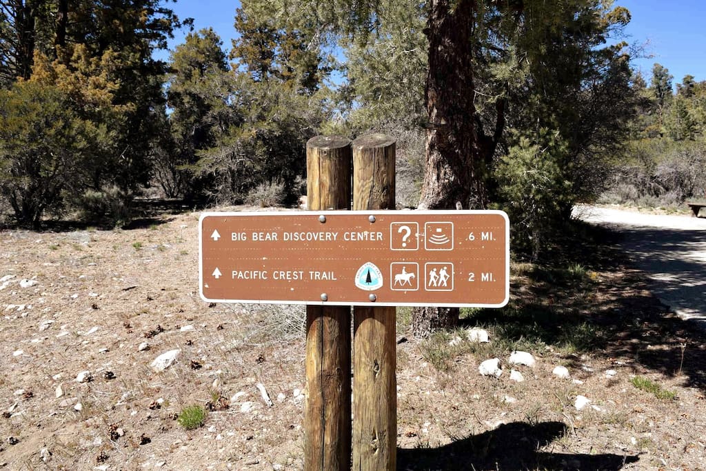 Nearby trails and the Big Bear Discovery Center.