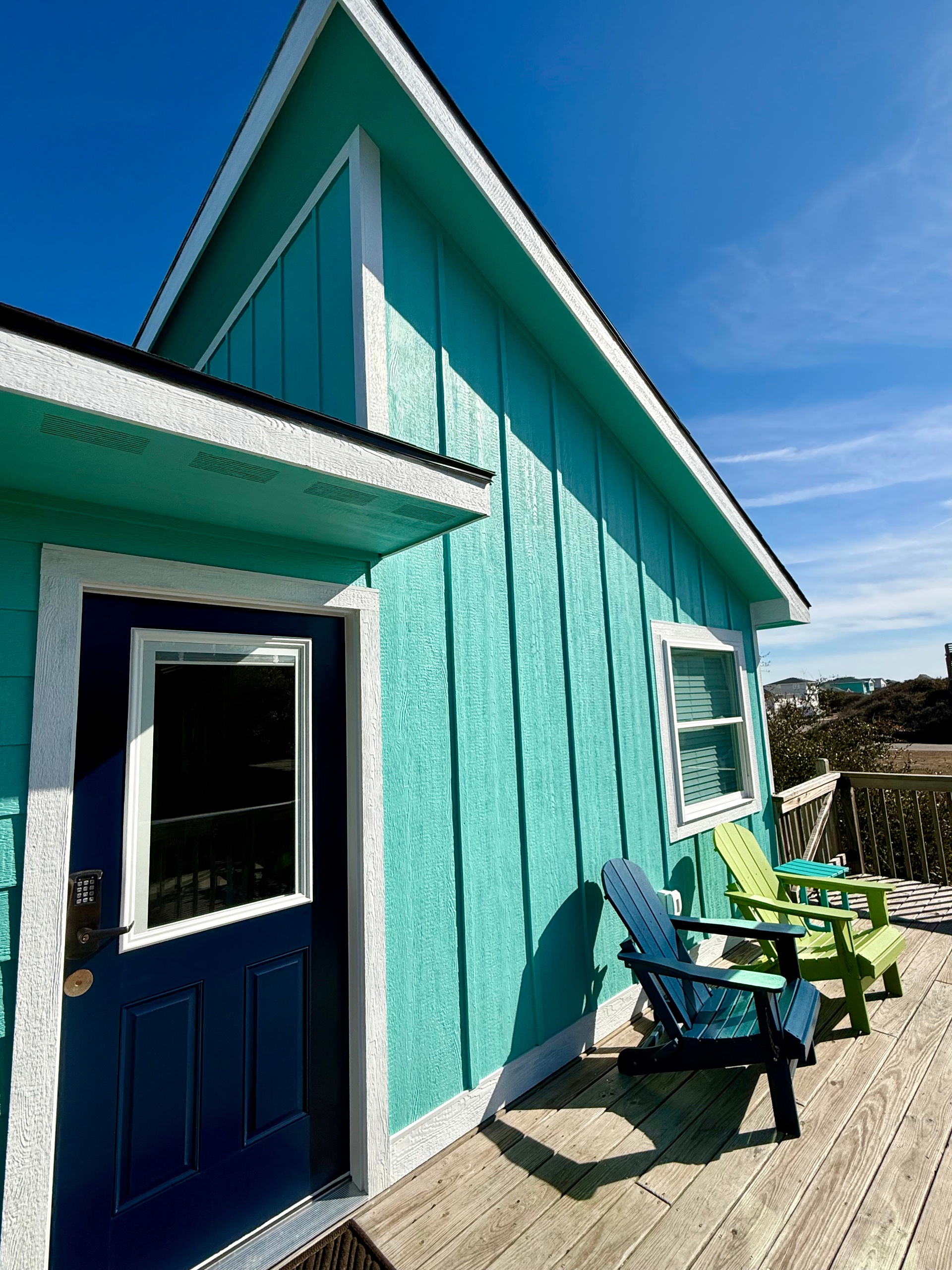 Back Deck overlooking the pool and backyard