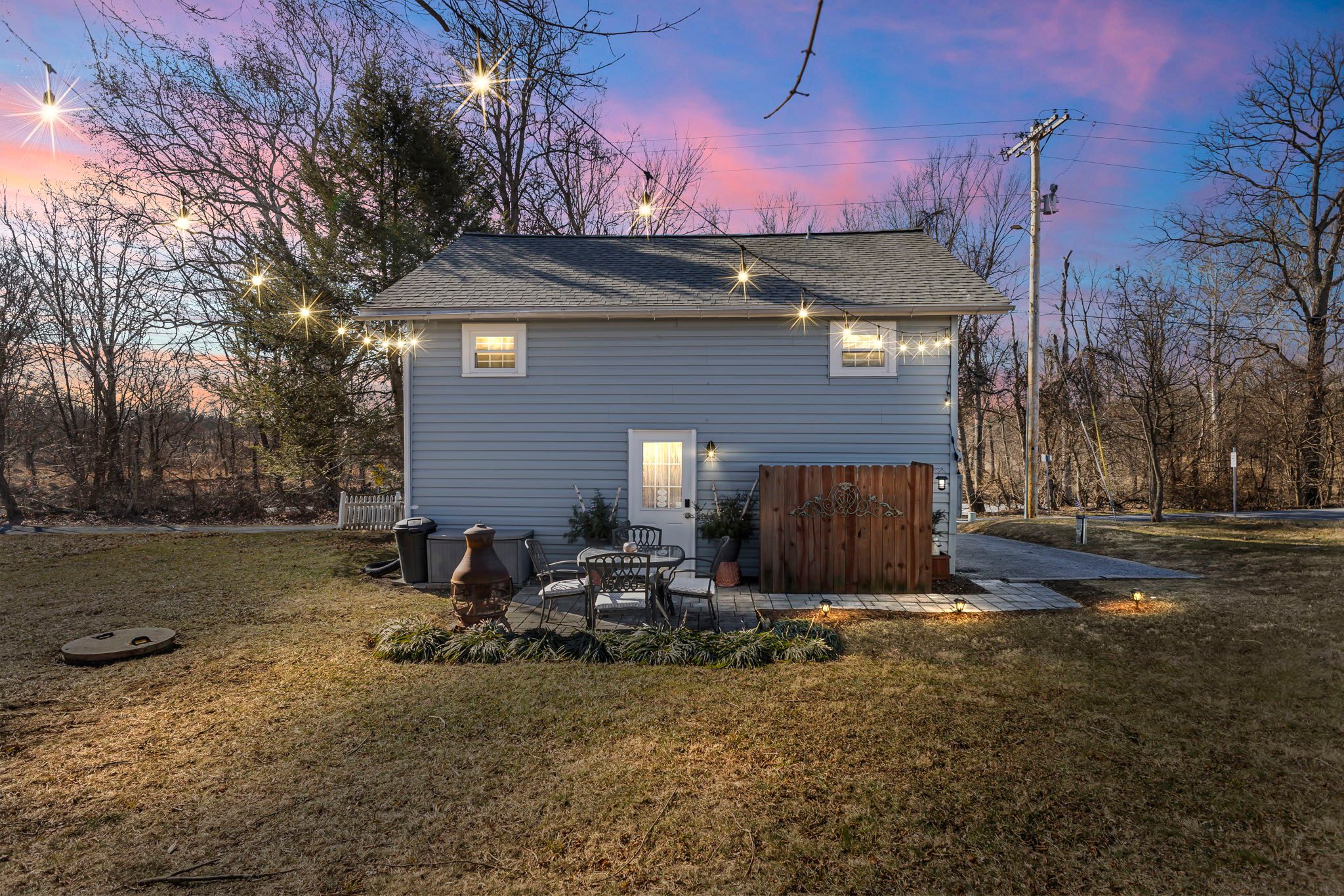 View from the backyard. Marsh Creek is across the street. 